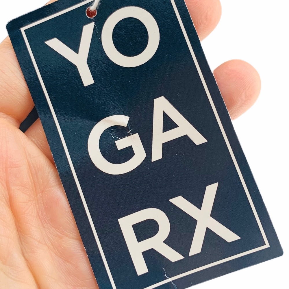 YogaRx Yogarama Black Red Workout Yoga Sleeveless Tank Top Size Medium - Picture 4 of 7